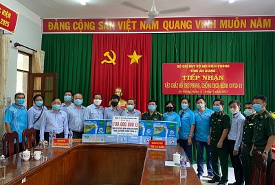 Công ty cổ phần Cảng Sài Gòn hỗ trợ Bộ đội Biên phòng hai tỉnh Tây Ninh và An Giang phòng, chống dịch COVID-19